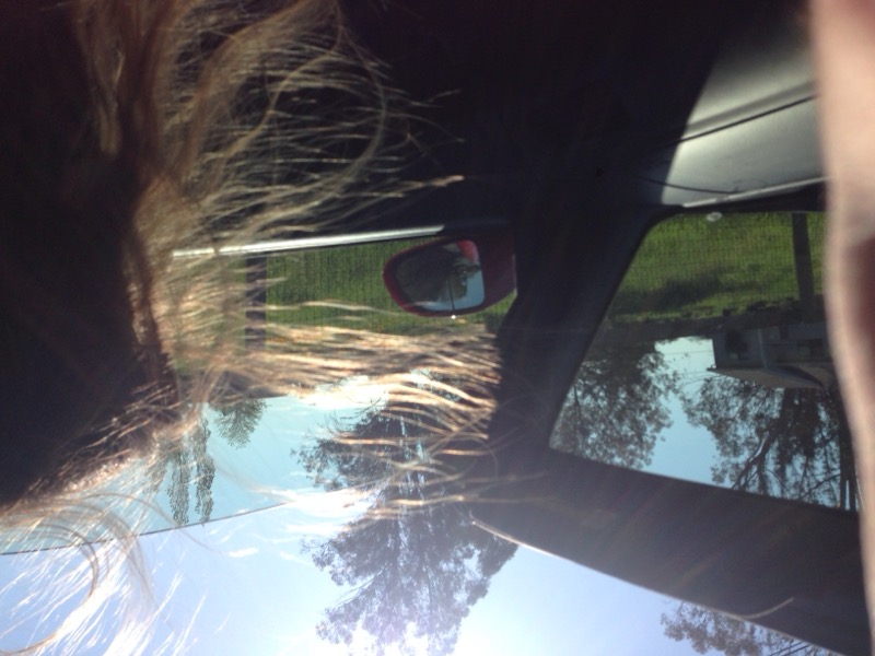Top down, the S2000 is a lot of 'fun' with hair long