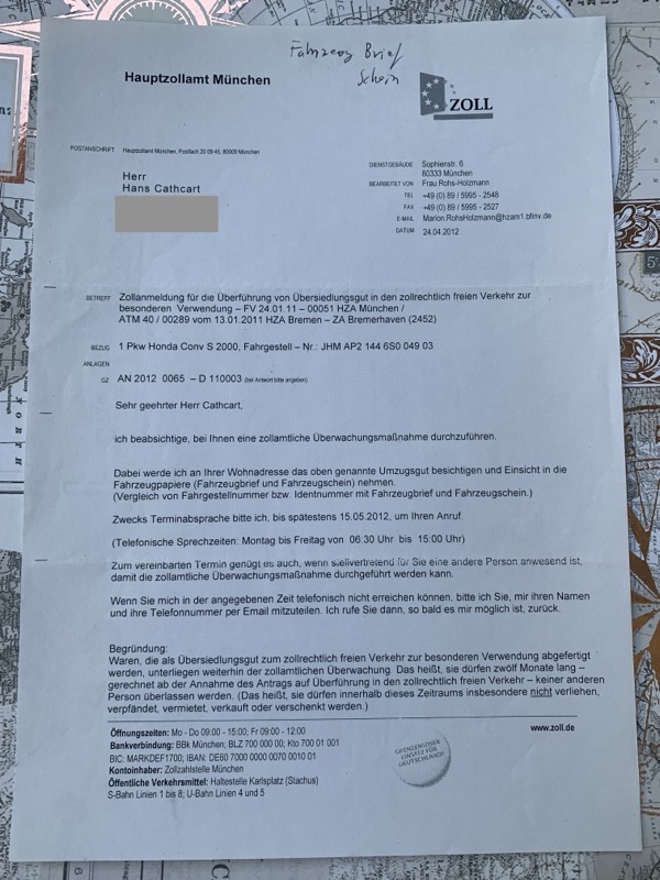 German export document