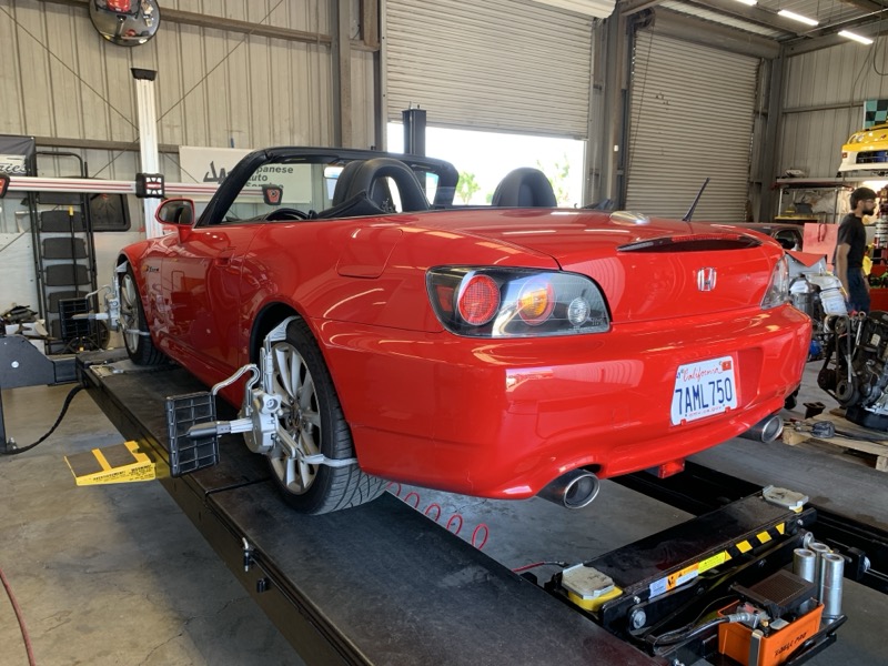Wheel alignment.