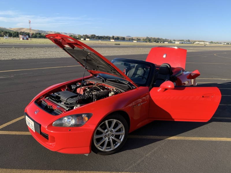 The S2000 with all its doors open.