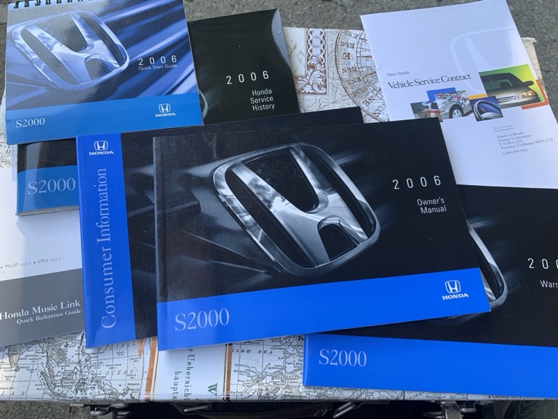 Original owner manuals.
